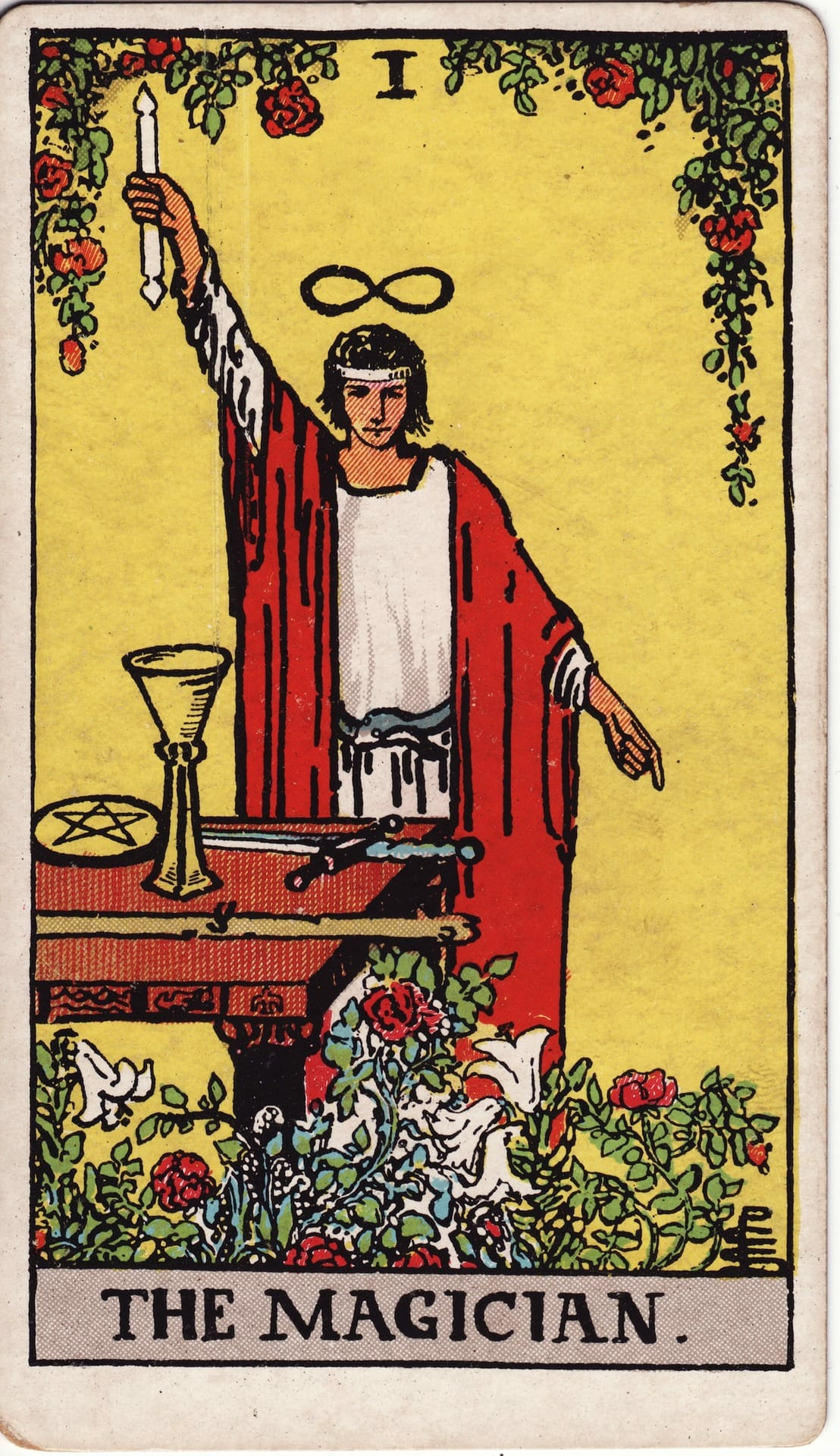 El Mago tarot card - Arcanos mayores - manifestación, recursos, poder personal